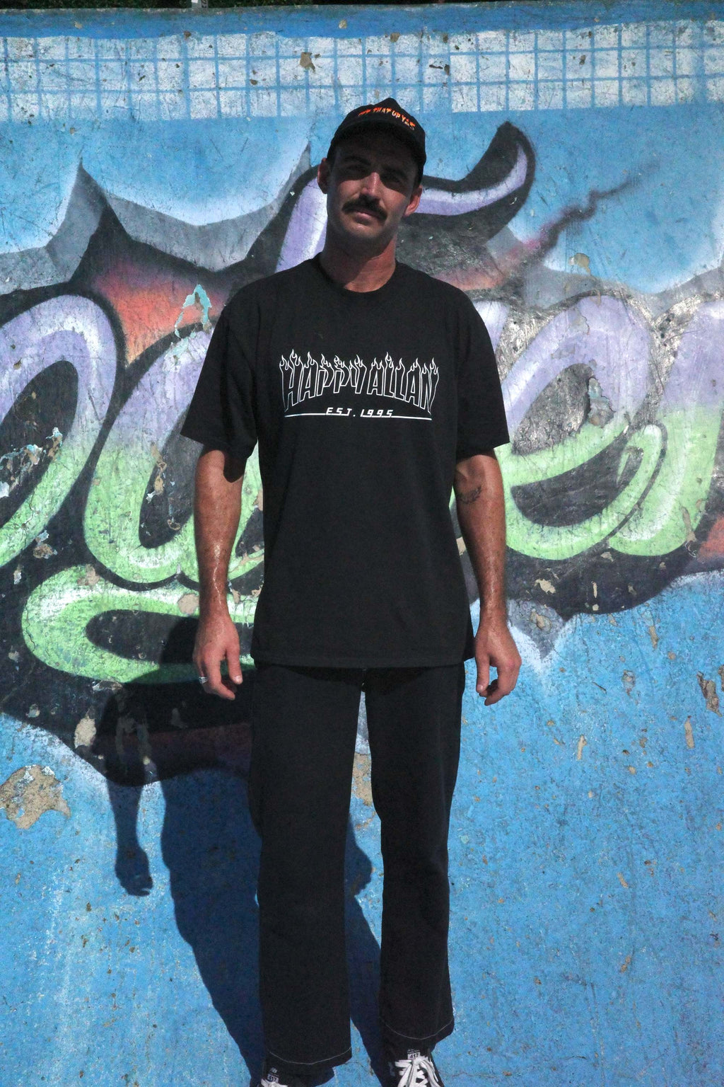 Flames Tee - Black